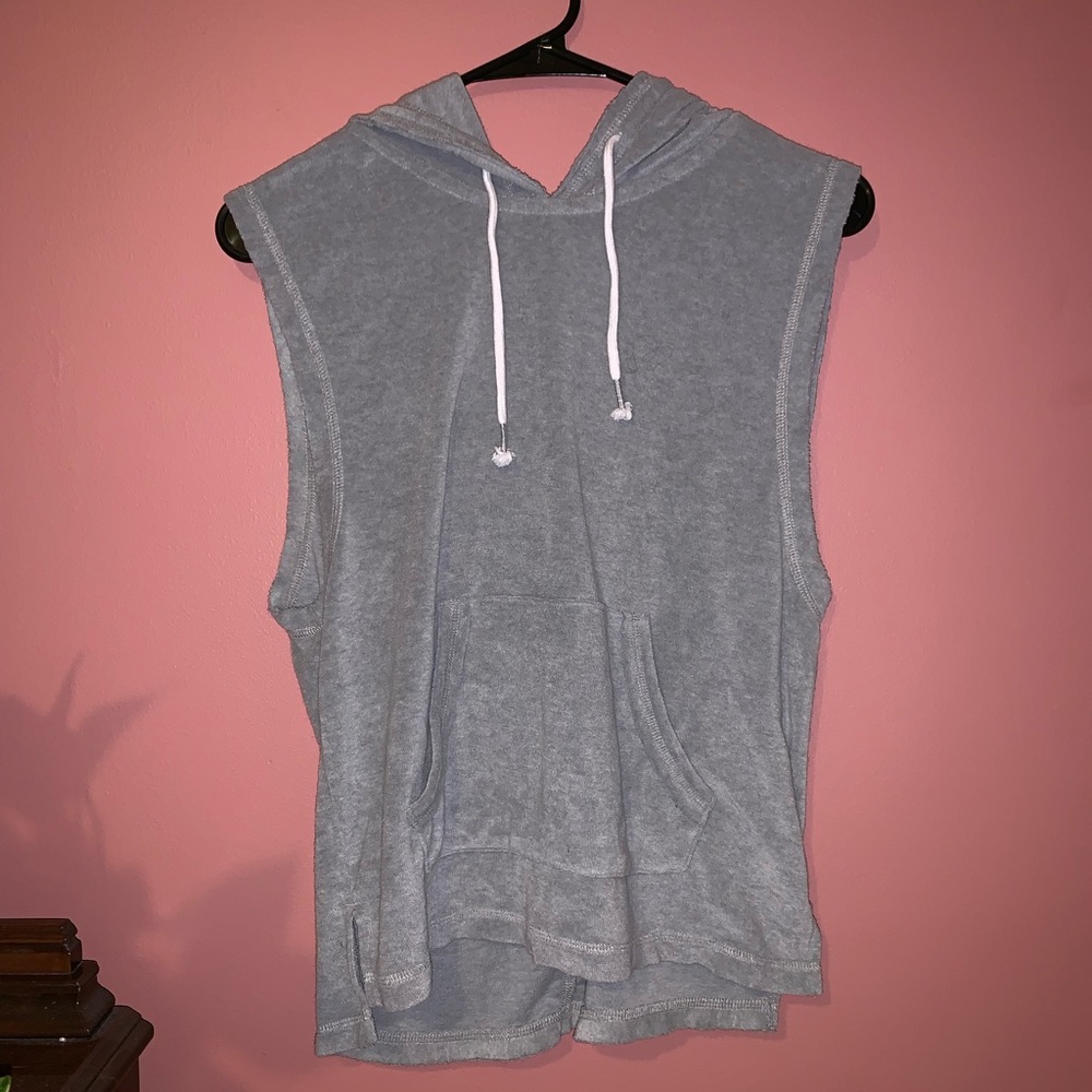 Crop muscle hoodie